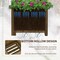 57" Carbonized Wooden Raised Garden Corner Planter Bed with Trellis